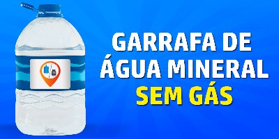 Garrafa de Água mineral sem gás 